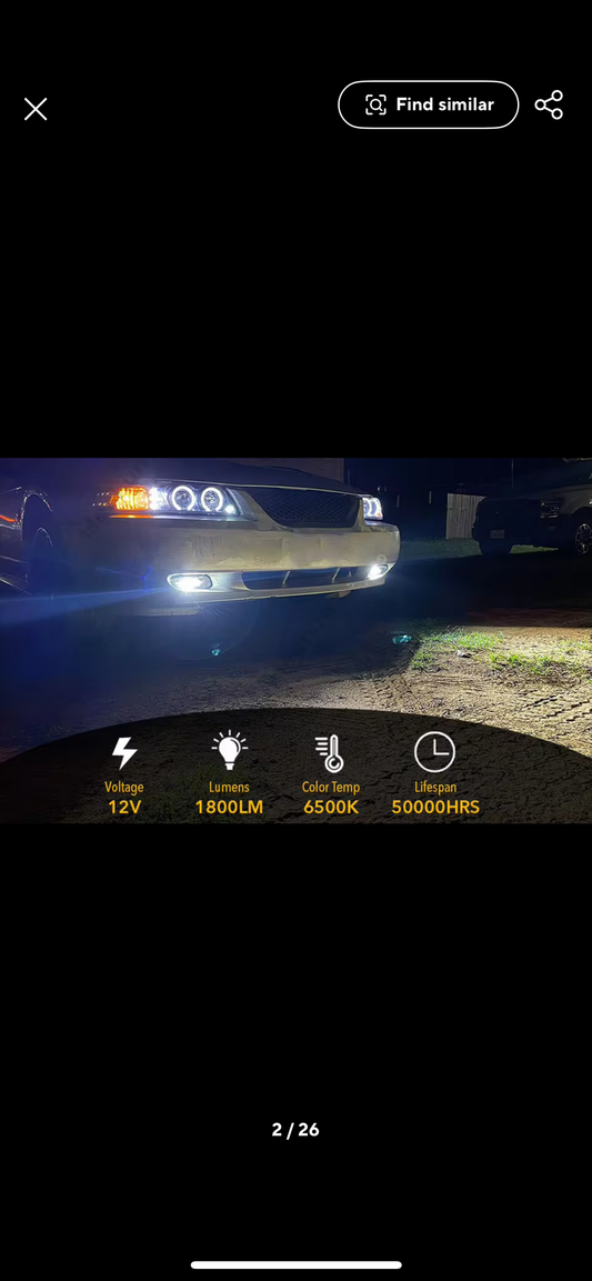 99-04 New Edge LED Fog lights